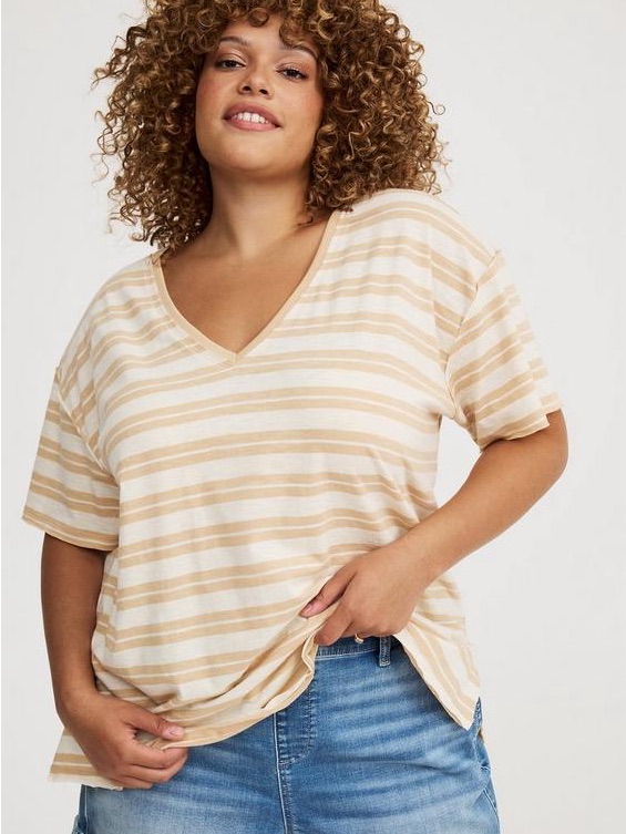 Oversized Heritage Slub Tee - Size 1